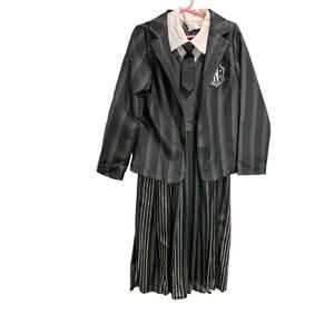 Large (12-14) Wednesday Addams Uniform Costume Girls Dress Blazer